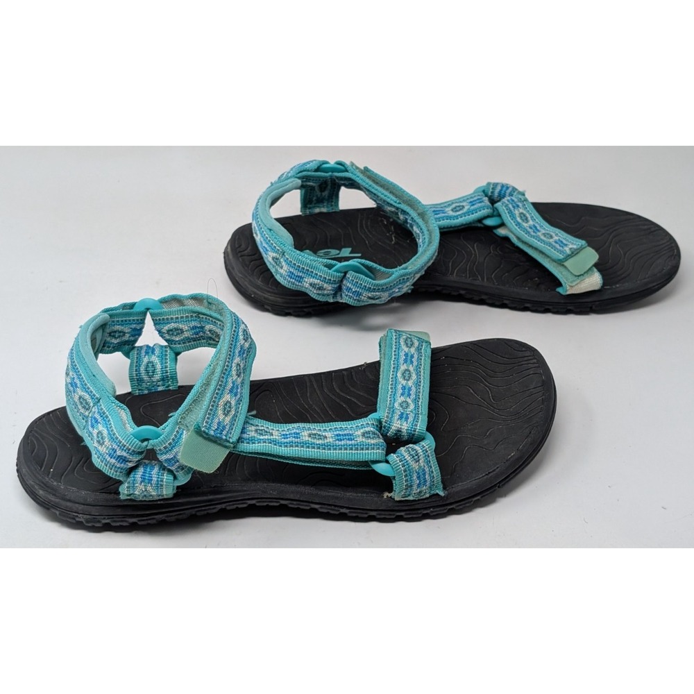 Teva Hurricane 3 Universa Ankle Strap Sandals Open Toe Blue Tribal Men's Size 6‎